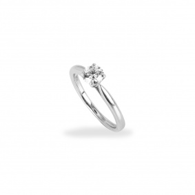 White Gold Round Brilliant Cut Diamond Ring 0.55ct I/VS1 White Gold Round Brilliant Cut Diamond Ring 0.55ct I/VS1